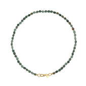 Handgeknoopte Blokjes Ketting Turquoise