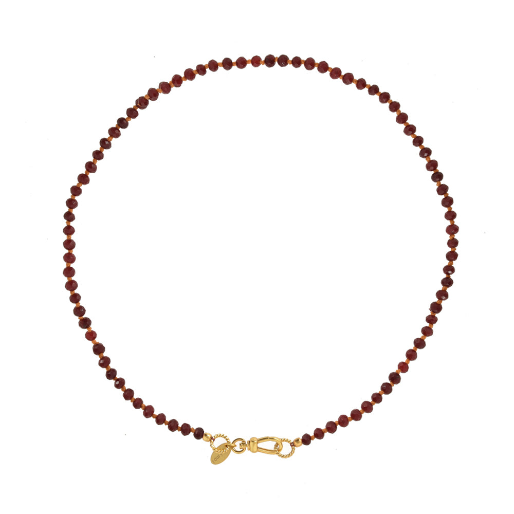 Handgeknoopte Granaat Edelstenen Ketting