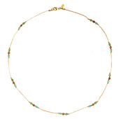 Handgeknoopte Koord Ketting Bruin