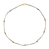 Handgeknoopte Koord Ketting Zwart