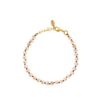 Handgeknoopte Parel Oranje Draad Armband