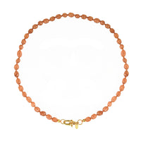 Handgeknoopte Perzik Jade Edelstenen Ketting