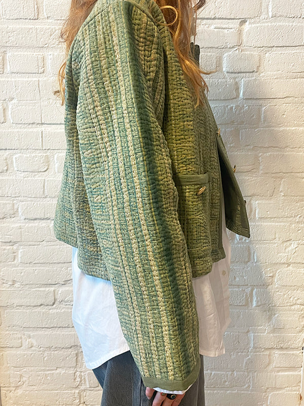 One-of-Kind Kantha Jasje Groen