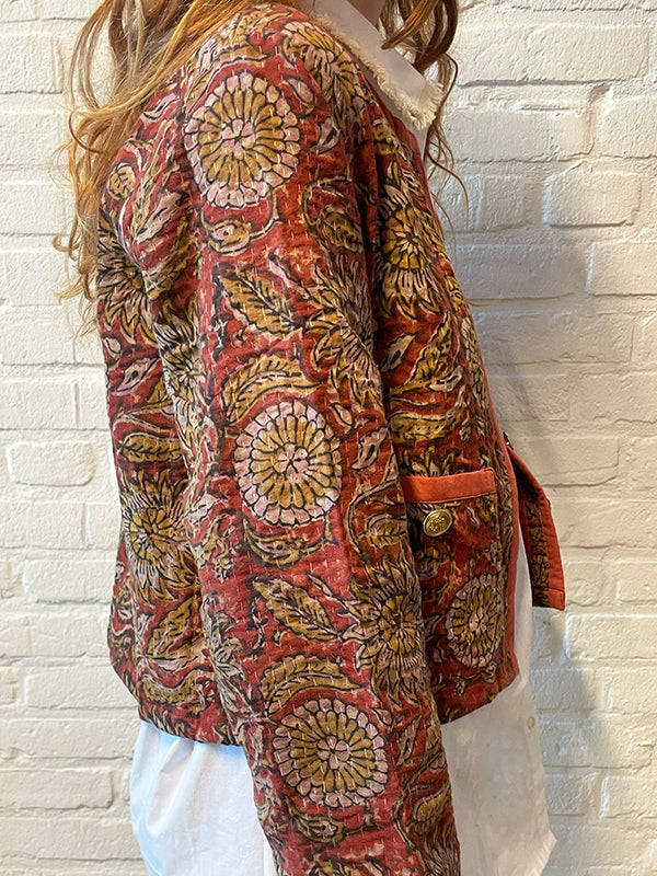 One-of-Kind Kantha Jasje Rood