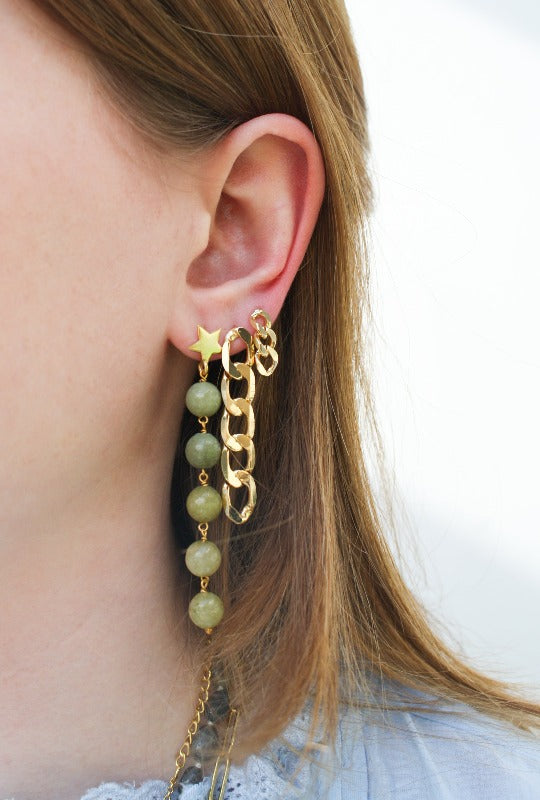 Gold Plated Small Chain Earrings