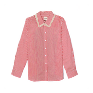 Isika Oversized Blouse Rood Paars