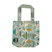 Jacquard Shopper Aqua