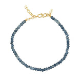 Jade Enkelbandje Donkerblauw