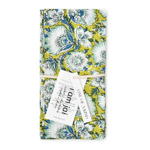 Katoenen Servetten Bloem Groen