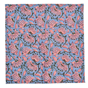 Katoenen Servetten Bloem Lichtblauw