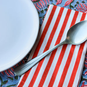 Katoenen_Servetten_Bloem_Lichtblauw_roze