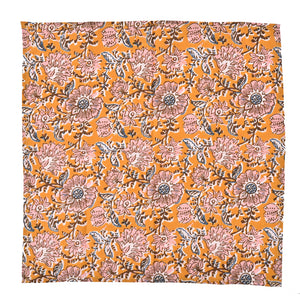 Katoenen Servetten Bloem Mosterdgeel