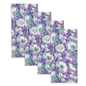 Katoenen Servetten Bloem Paars