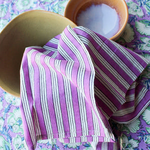 Katoenen_Servetten_Bloem_Paars_Blauw