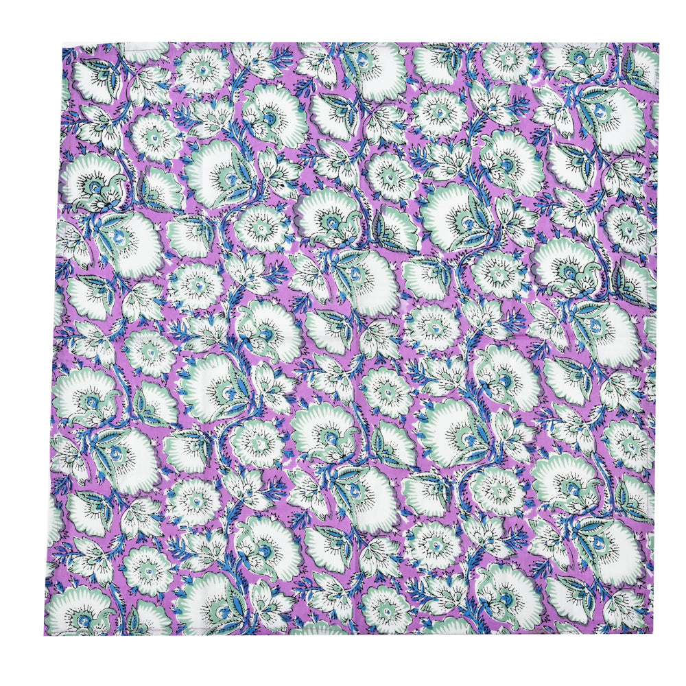 Katoenen Servetten Bloem Paars