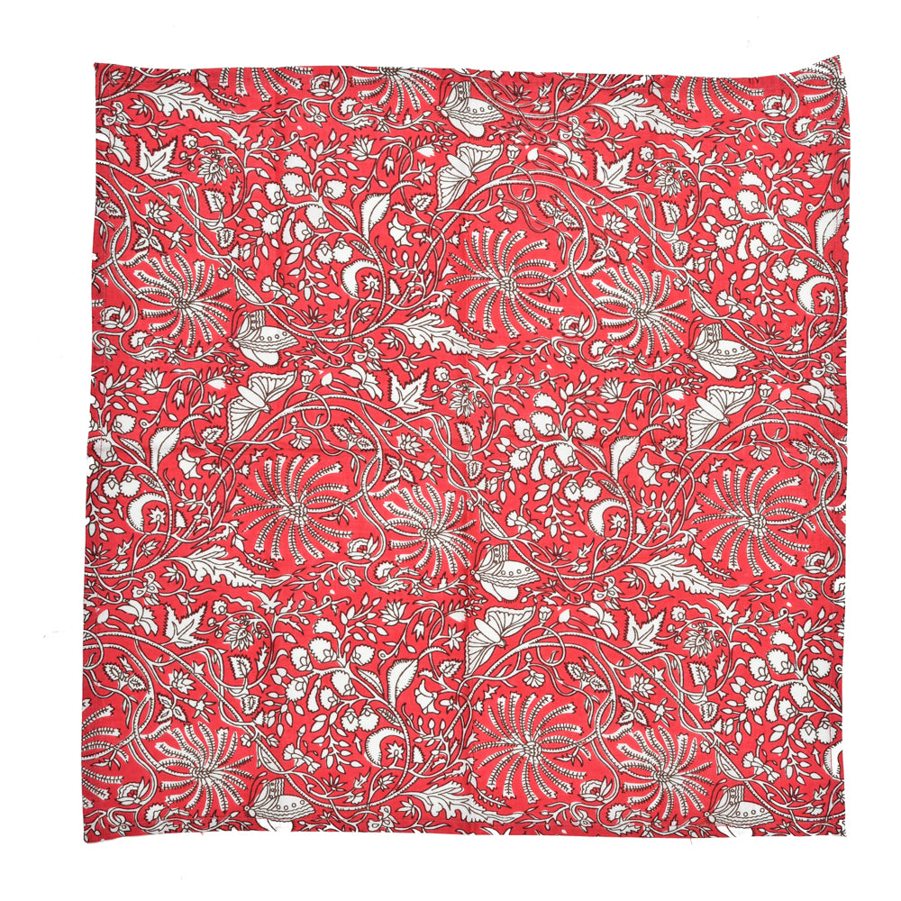 Katoenen Servetten Bloem Rood