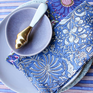 Katoenen_Servetten_Bloem_Kobaltblauw