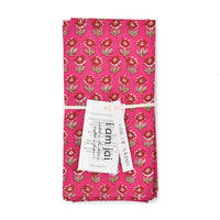 Katoenen Servetten Roze Bloem