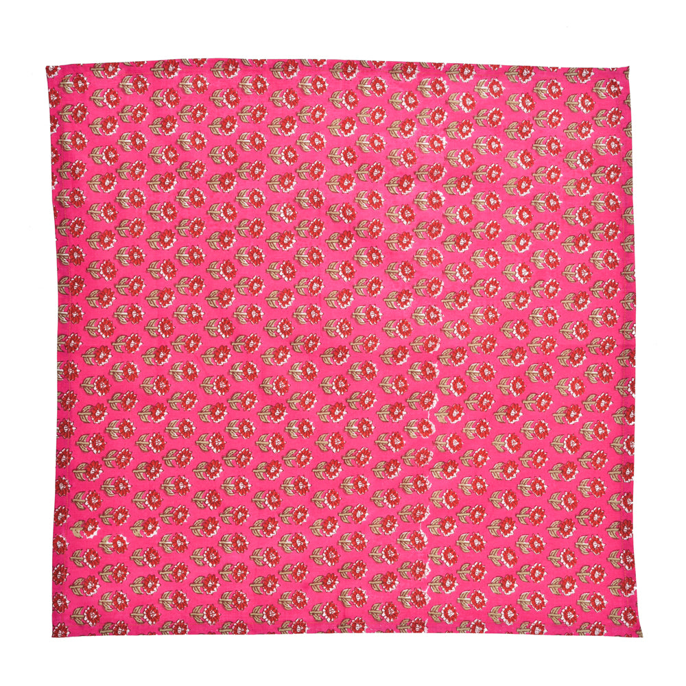 Katoenen Servetten Roze Bloem