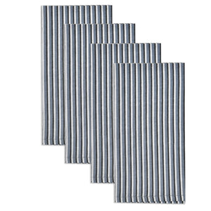 Katoenen Servetten Streep Grijs