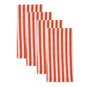 Katoenen Servetten Streep Oranje