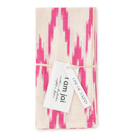 Katoenen Servetten ikat roze
