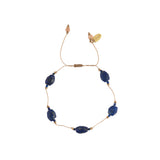 Koord Armband Met Edelstenen Lapis Lazuli