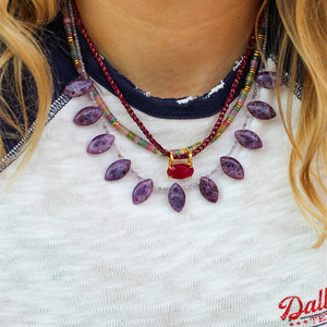 Koord Ketting Donkerpaars