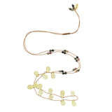 Koord Ketting Met Edelstenen Druppels