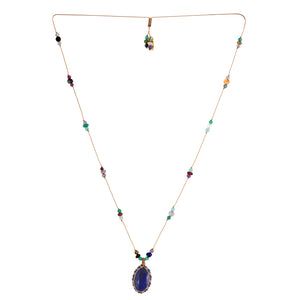Koord Ketting Met Edelstenen Lapis Lazuli