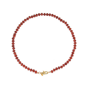 Koraal Ketting Handgeknoopt Donut