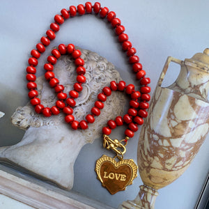Koraal Ketting Handgeknoopt Donut