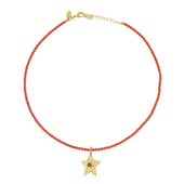 Koraal_ketting_met_ster_bedel