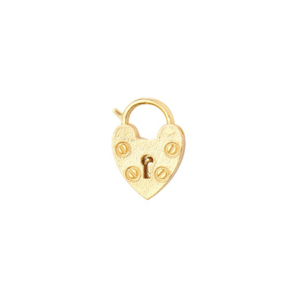 Small Heart Lock Gold plated, for woman