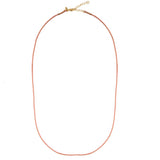 Licht Roze Koord Ketting Met Slotje