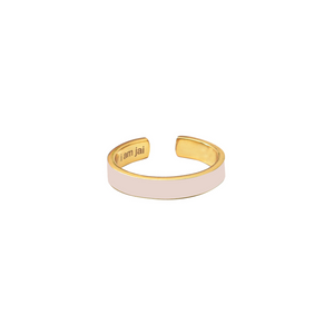 Lichtroze Emaille Ring