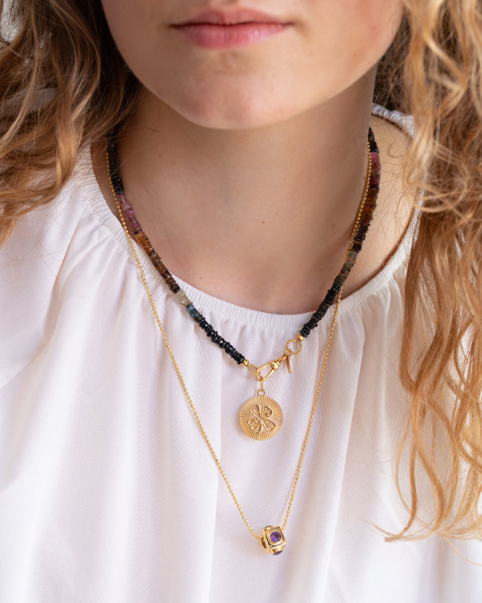 Lucky Coin en Amethist Bedel