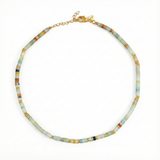 Multi Edelstenen Ketting Blauwe Jade
