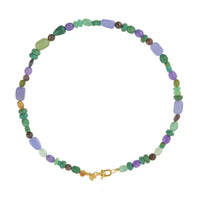 Multi Jade Edelstenen Ketting Blauw Groen
