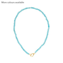 Lange Jade Ketting Aqua