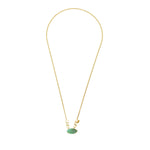 Gouden Ketting Chrysopraas Steen