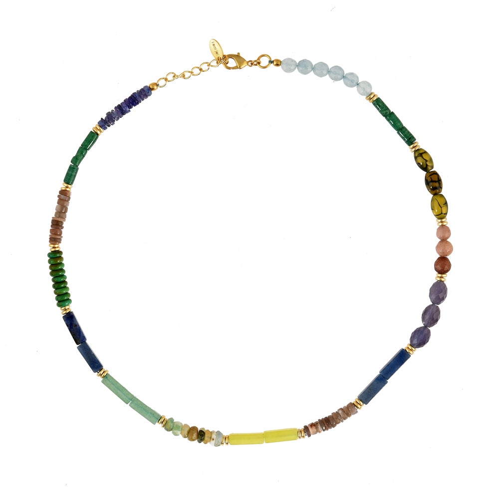 Green Gemstone Necklace Green