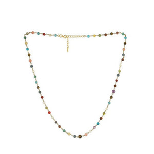 Multi Color Stones Beads Necklace