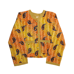 Uniek Kantha Jasje Oranje Geel