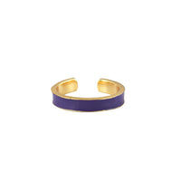 Paarse Emaille Ring