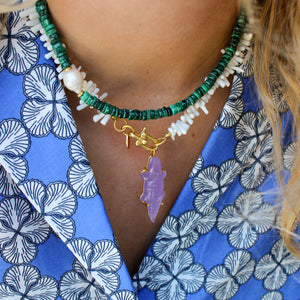 Paarse jade krokodil
