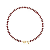 Parel en Edelstenen Ketting Ruby