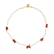 Parelketting met Koraal
