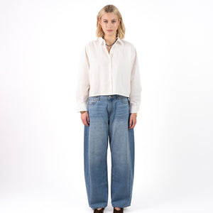Rania Poplin Blouse Geel