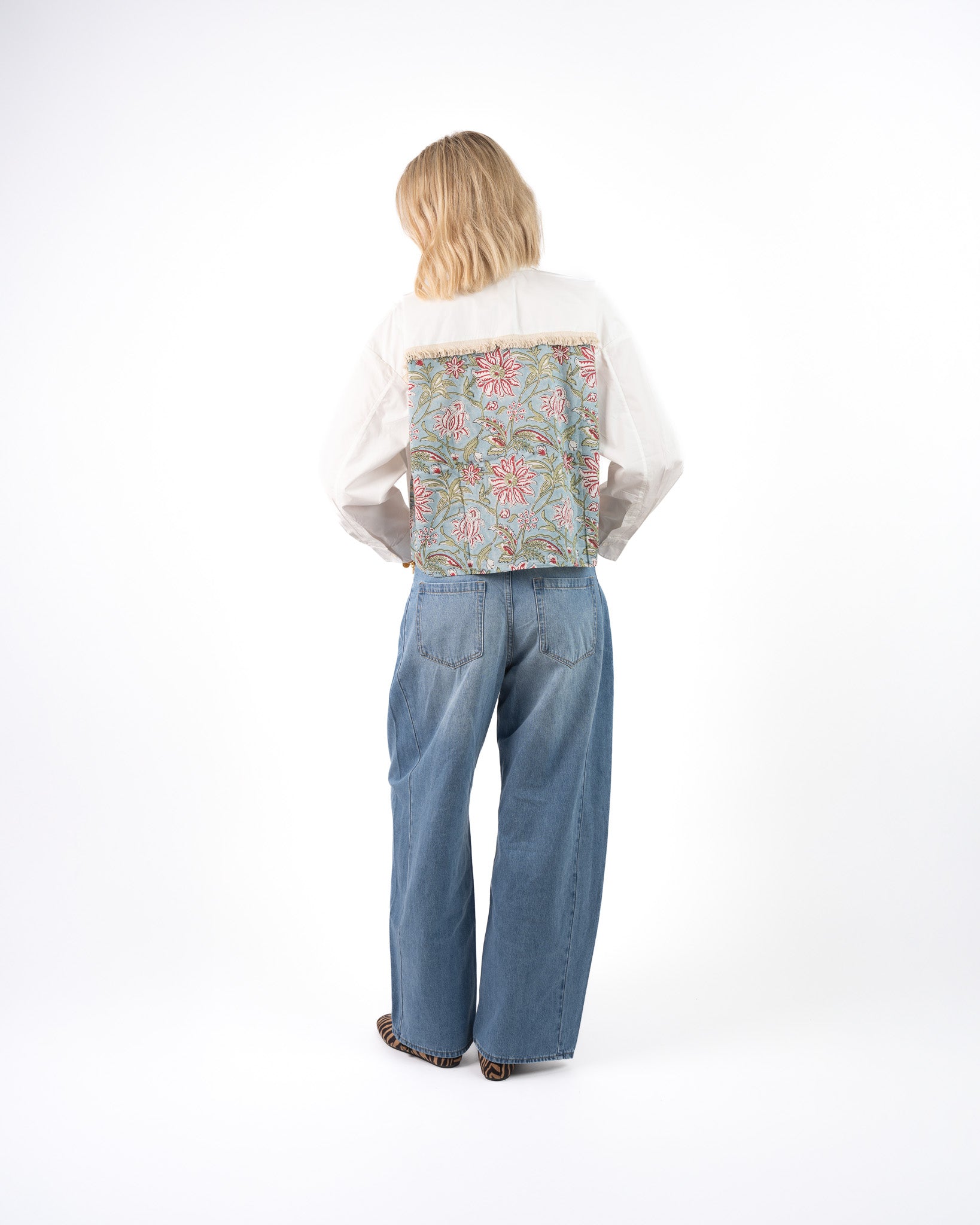 Rania Poplin Blouse Lichtblauw